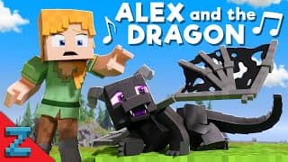 “Alex and the Dragon” [VERSION A] Minecraft Animation Music Video (TheFatRat & Anjulie - Fly Away)