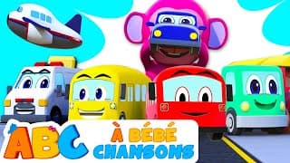 All Babies Channel French | Cinq Drôle Autobus | Comptines pour Bébé | À Bébé Chansons