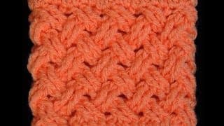 Crochet : Punto Entrecruzado (Tejido de Cesta) en RELIEVE