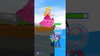 Mario and Peach saved Luigi & were Rewarded with Diamond 💎 ♥️ #shorts