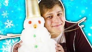 DIY -  СНЕГОВИК ИЗ ПАМПЕРСОВ В ДОМАШНИХ УСЛОВИЯХ