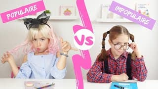 POPULAIRE VS IMPOPULAIRE Les différents types délèves BACK TO SCHOOL SKETCH // KIARA PARIS 🌷