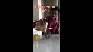 Et vous  les céréales avant ou après le lait ?  #shorts