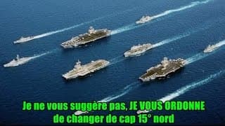 ► Marine américaine VS marine espagnole ! (échange radio hilarant & édifiant)
