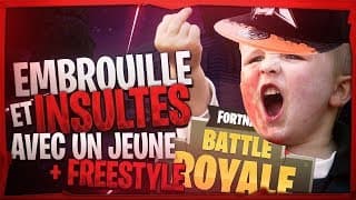 EMBROUILLE ET INSULTE SUR FORTNITE AVEC UN JEUNE RAPPEUR QUI FREESTYLE