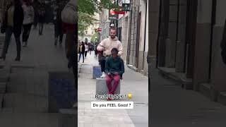 I SWEAR the Guy didn't KNOW ! 😳😳😳😳😳But he agreed to let me publish ❤️‍🔥 #prank #fun #lyon #street