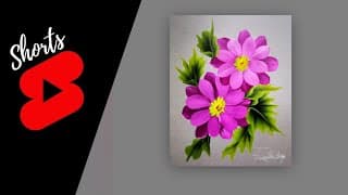 Bright and Beautiful Flowers Painting #Shorts acrylic painting flowers