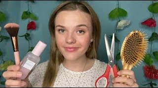 ASMR Big Sis Gives You A 1h+ Makeover 💓(hair, skin, nails, makeup, outfit)