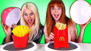 Squishy Food VS Real Food Challenge!!!