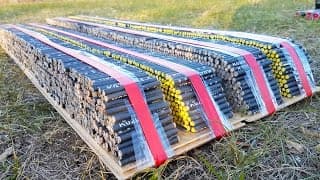 Explosive Test with 10 000 Firecrackers