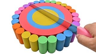 Satisfying Video l Kinetic Sand Birthday Cake Cutting ASMR #42 Zon Zon