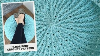 How to Crochet a Floor Pouf