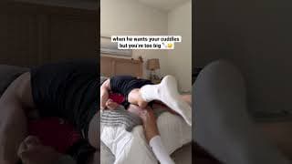 when he wants cuddles but you’re too big 🦵😯 #shorts | dion and sebb #sebasdion