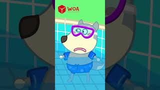 No swimming pool for Jenny!! | Safety in Swimming Pools Cartoon | Wolfoo Family Official #shorts