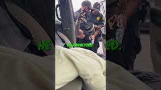 Paralyzed man FORCED out car by cops 👀