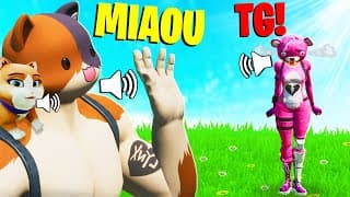 J'imite MIAOUSCLÉ, Elle M'INSULTE !😠(Prank Fortnite)