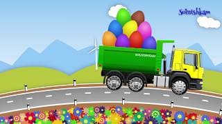 Учим овощи и фрукты вместе с грузовичком. Мультики про машинки.