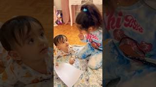 بيبي آدم عمل مصيبه وميلا عاقبتو😱 #funny #cutebaby #shorts