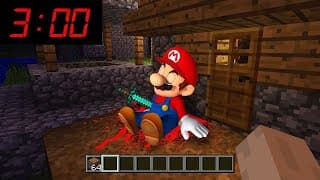 QU'EST IL ARRIVÉ A MARIO A 3H00 DU MATIN SUR MINECRAFT