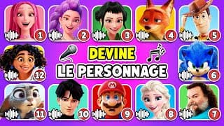 Devine les personnages de Films avec leur VOIX et CHANSONS 🎶🔥 Zootopie 2, Kpop, Disney
