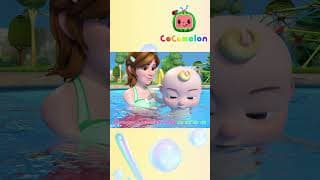 JJ floats in the CoComelon pool! 🏊‍♂️ | 🔤 Moonbug Subtitles 🔤| #shorts #subtitles #nurseryrhymes