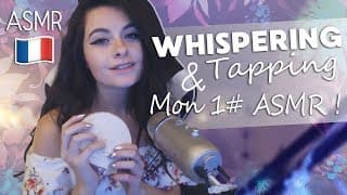 ASMR ⚪️WHISPERING & TAPPING | My very first ASMR video [FR] shy 🙈