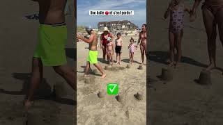 Un jeu gratuit à faire sur la plage 😁☀️😎 #challenge #jeu #familygames