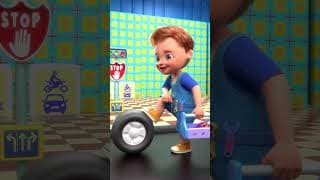 Perjalanan Bergelombang dan Senyum Lebar! 😊🚌#BabyZay  #LittleFixesBigSmiles  #ToyBusAdventure