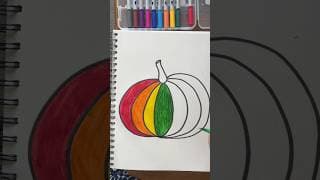 How to draw a pumpkin step by step for beginners 🌈 🎃