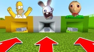 NE CHOISISSEZ PAS LE MAUVAIS TRAIN sur MINECRAFT ✅!! BALDI, SIMPSON, LAPIN CRETIN ! TROLL FR