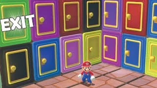 100 Mystery Doors But Only One Lets MARIO Escape