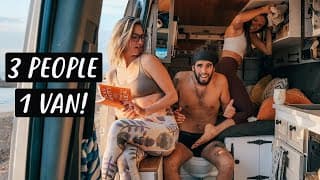 3 PEOPLE LIVING IN A VAN | Van Life Morocco | Eamon & Bec