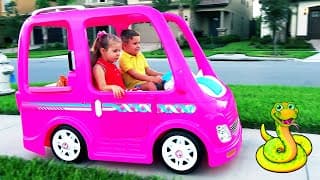 डियेना और उनकी बार्बी कार - कैम्पिंग एडवेंचर / Diana and Roma in hindi