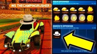 I GOT THE $7000 WHITE HAT!! ( $14000 TRADE IN ROCKET LEAGUE )