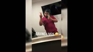 Girls put scrubs on & think they saving the world