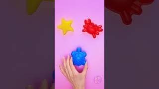 Just Look At These Tiny Soapy Friends 🧼🐢⭐ #shorts #soaphack #hygienefun