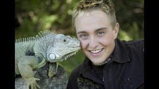 Corbin Maxey "The Reptile Guy" and "Scooter"