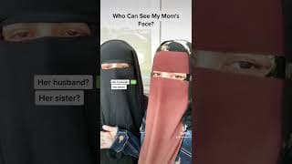 Is my husband allowed to see my mom's face? | Mom answers #shorts