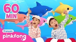 Baby Shark Doo Doo Doo en français et en anglais | +Comptines | Pinkfong Chansons pour Enfants