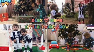 Alex  and Deme playing  new year gifts //  are you sleeping ? brother jonh song nursery rhymes