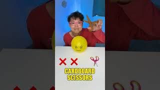 ✂️🔍 Trying out different scissors — which one cuts best? ✂️😄 #kids #learn