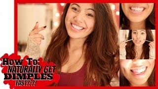 HOW TO NATURALLY GET DIMPLES FAST?!?!