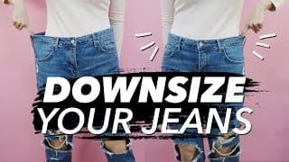 How to Downsize Jeans (Resize Waist & Legs!) | WITHWENDY