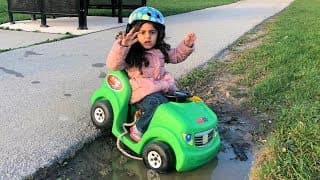 Sally Drive and car wash Disney ride on cars