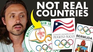 The 13 fake countries at the Olympics #shorts