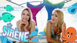SANDREA DEVIENT SIRÈNE ! avec Claire la Sirène 🐠