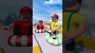 Johnny Goes on a Waterslide In Roblox!