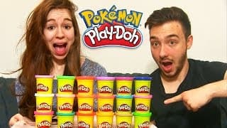 PLAY DOH POKEMON CHALLENGE ! DavidLafargePokemon VS MissJirachi !