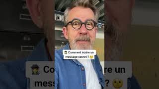 🕵️‍♂️Encre invisible : comment écrire un message secret façon James Bond ? 🤓 #Shorts
