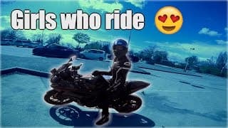 Meeting a CUTE girl rider!